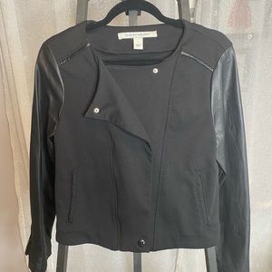 Jones of NY leather/jersey Jacket